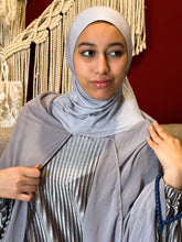 Velvet Silver Grey Prayer Dress